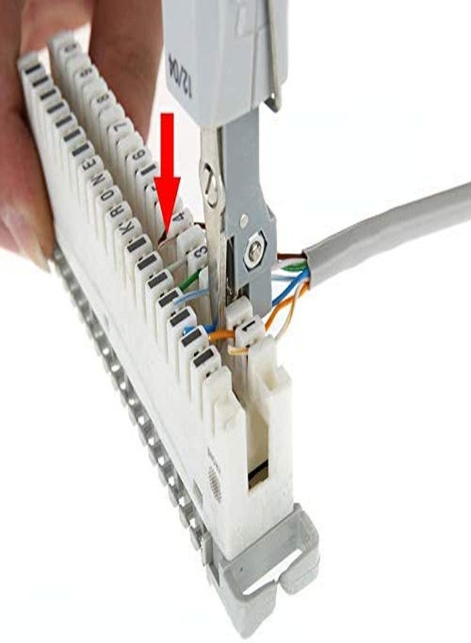 Atevon HT-3141 Krone Punch Down Tool - Impact Crimper for 110/88 Type AMP Modules, Keystone Jacks & Network Junction Boxes | Ratchet-Type for Telephone & Data Wires - Pack of 1 - Image 5